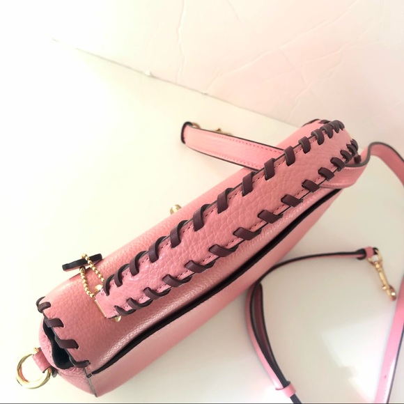 Coach Bags Coach Marlie Top Handle Satchel With Whipstitch Pink